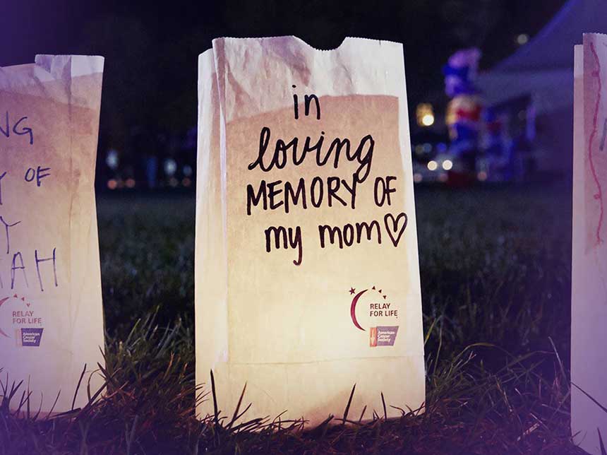 American Cancer Society Relay For Life - A Luminaria ceremony is a time for  us to grieve for those we've lost. It's a time for us to reflect on how the  cancer
