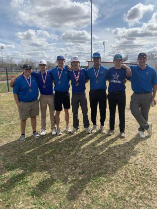 TEAM Courtesy photo The Rattler golf team placed second at the Columbus Invitational. Pictured left to right: Aaron Pratho, Anden Nobles, Camden Dacus, Gio Jennings, Hudson Minor, Jason Magee and Jullian Jennings.